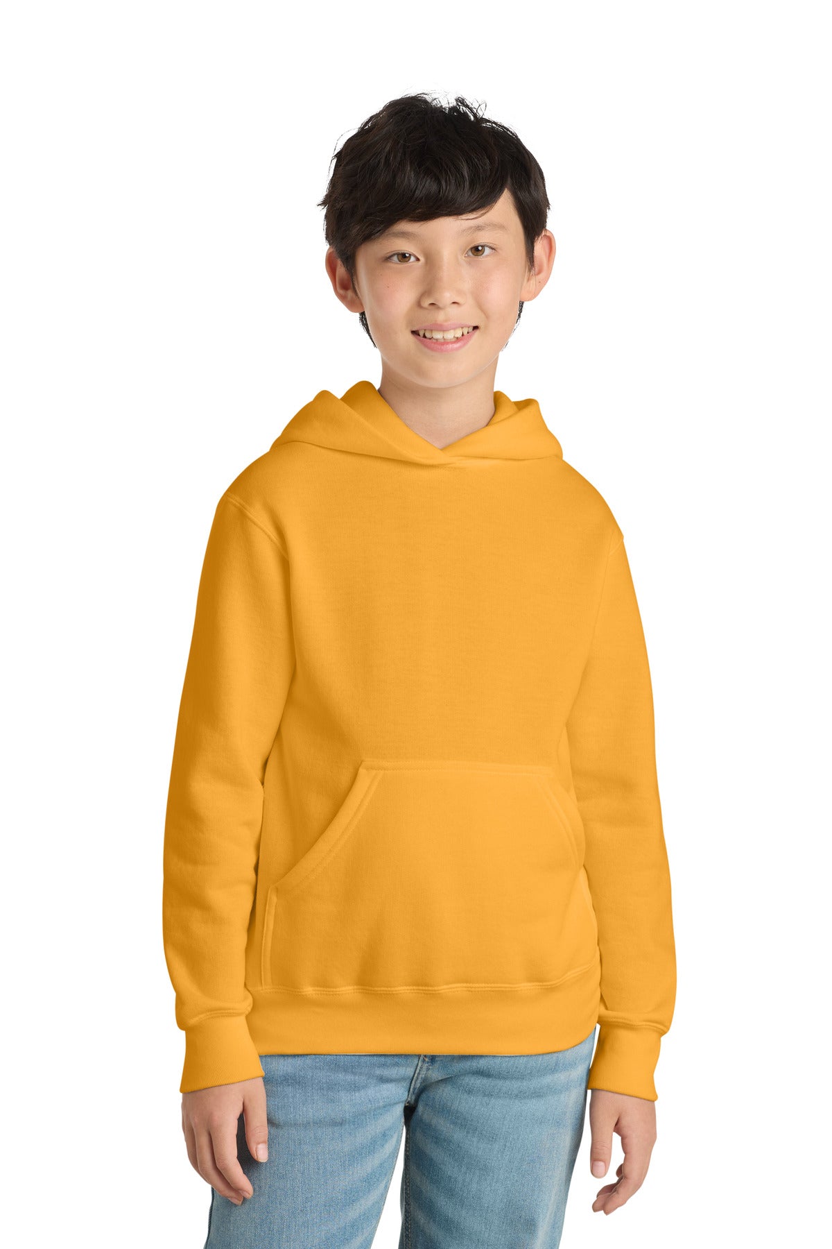 Port & Co Youth Core Fleece Pullover Hooded Sweatshirt.  PC90YH