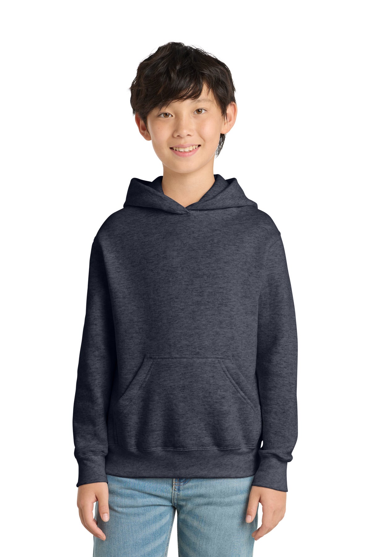 Port & Co Youth Core Fleece Pullover Hooded Sweatshirt.  PC90YH