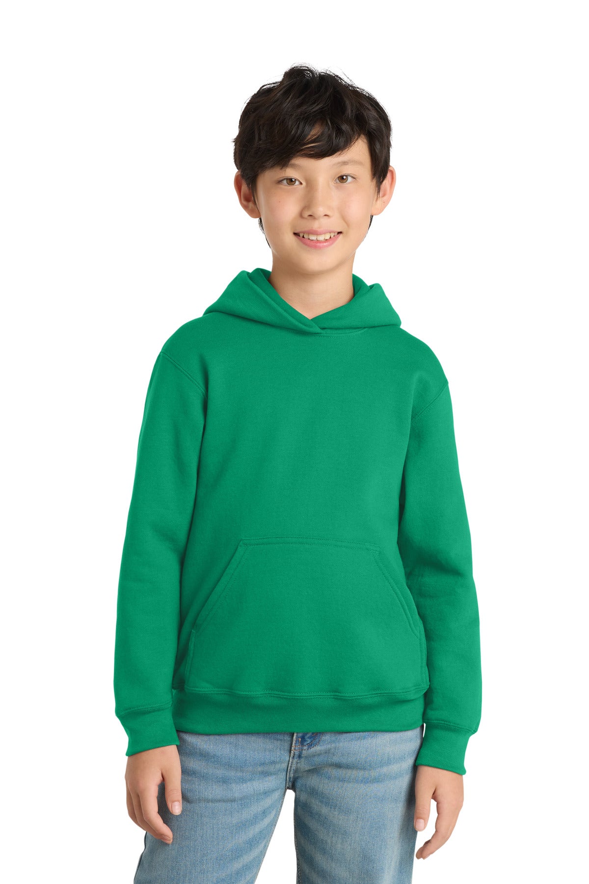 Port & Co Youth Core Fleece Pullover Hooded Sweatshirt.  PC90YH