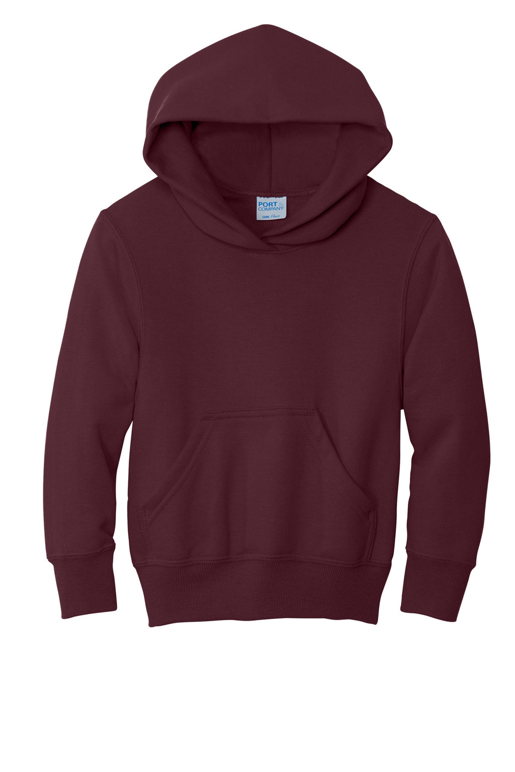 Port & Co Youth Core Fleece Pullover Hooded Sweatshirt.  PC90YH