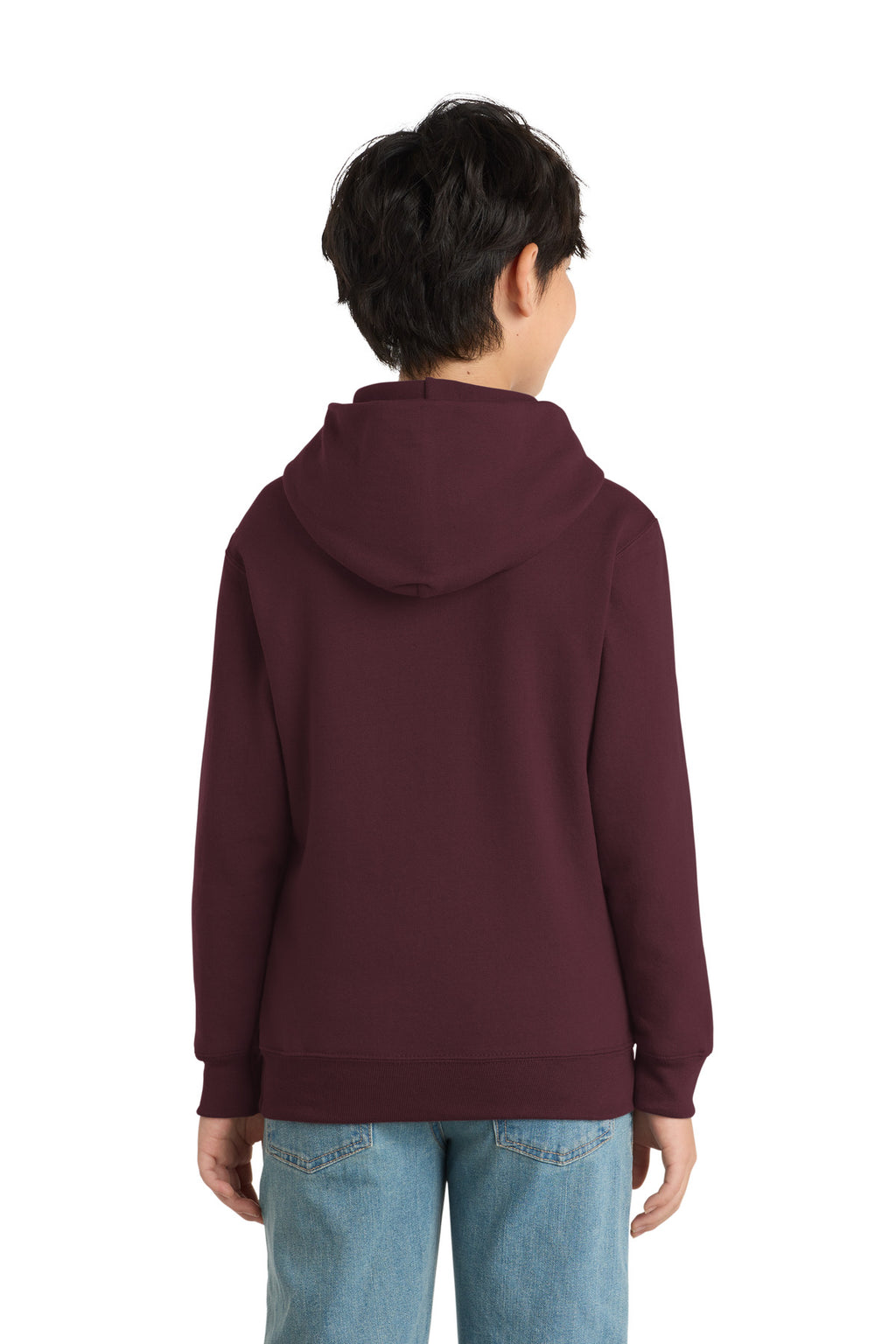 Port & Co Youth Core Fleece Pullover Hooded Sweatshirt.  PC90YH