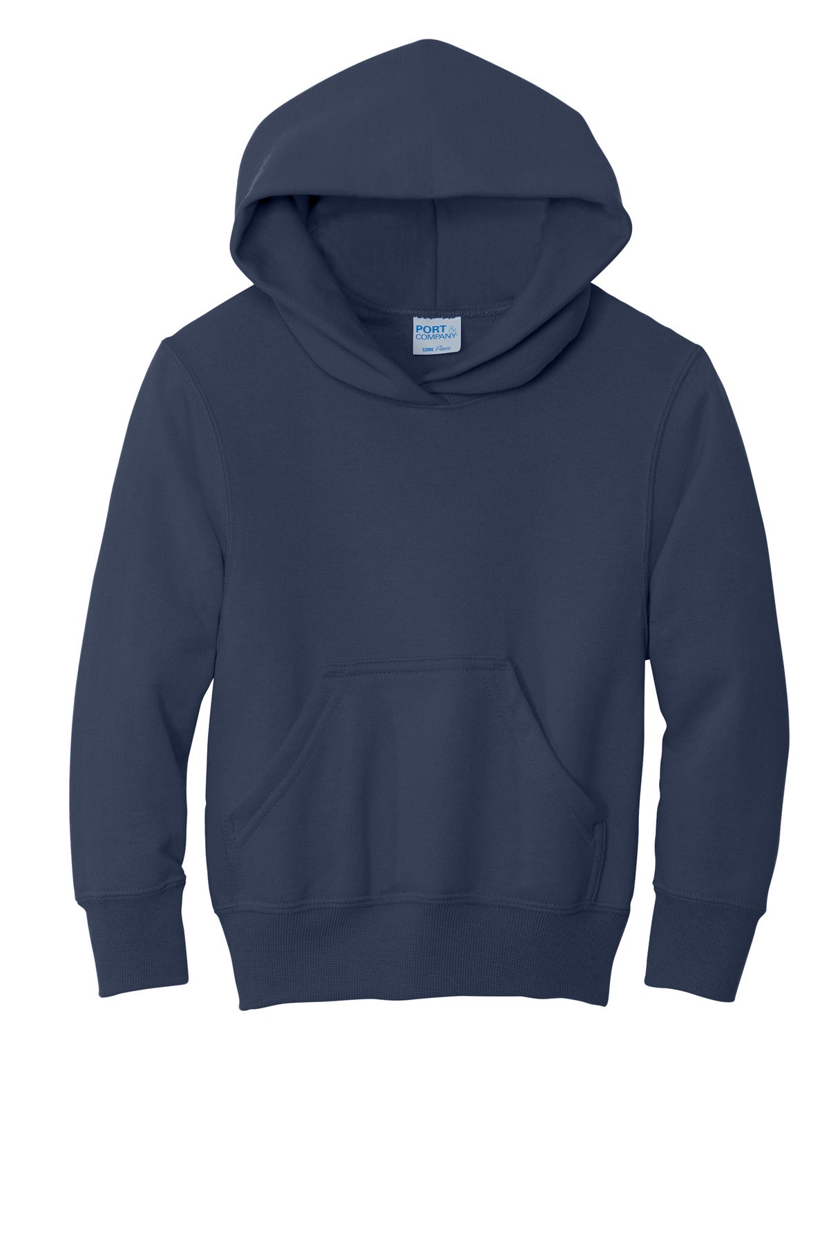 Port & Co Youth Core Fleece Pullover Hooded Sweatshirt.  PC90YH