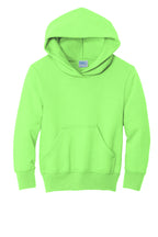 Port & Co Youth Core Fleece Pullover Hooded Sweatshirt.  PC90YH
