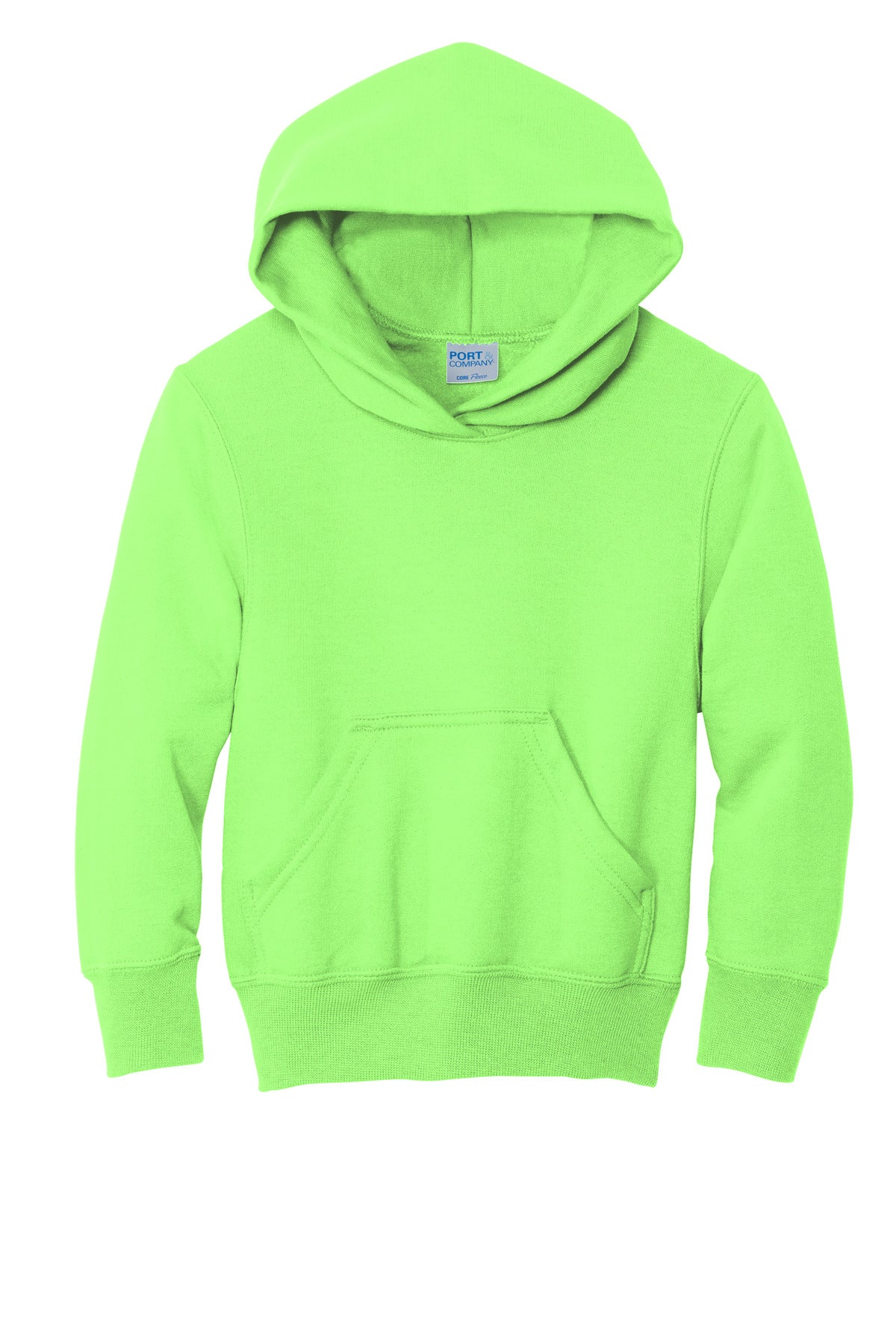 Port & Co Youth Core Fleece Pullover Hooded Sweatshirt.  PC90YH