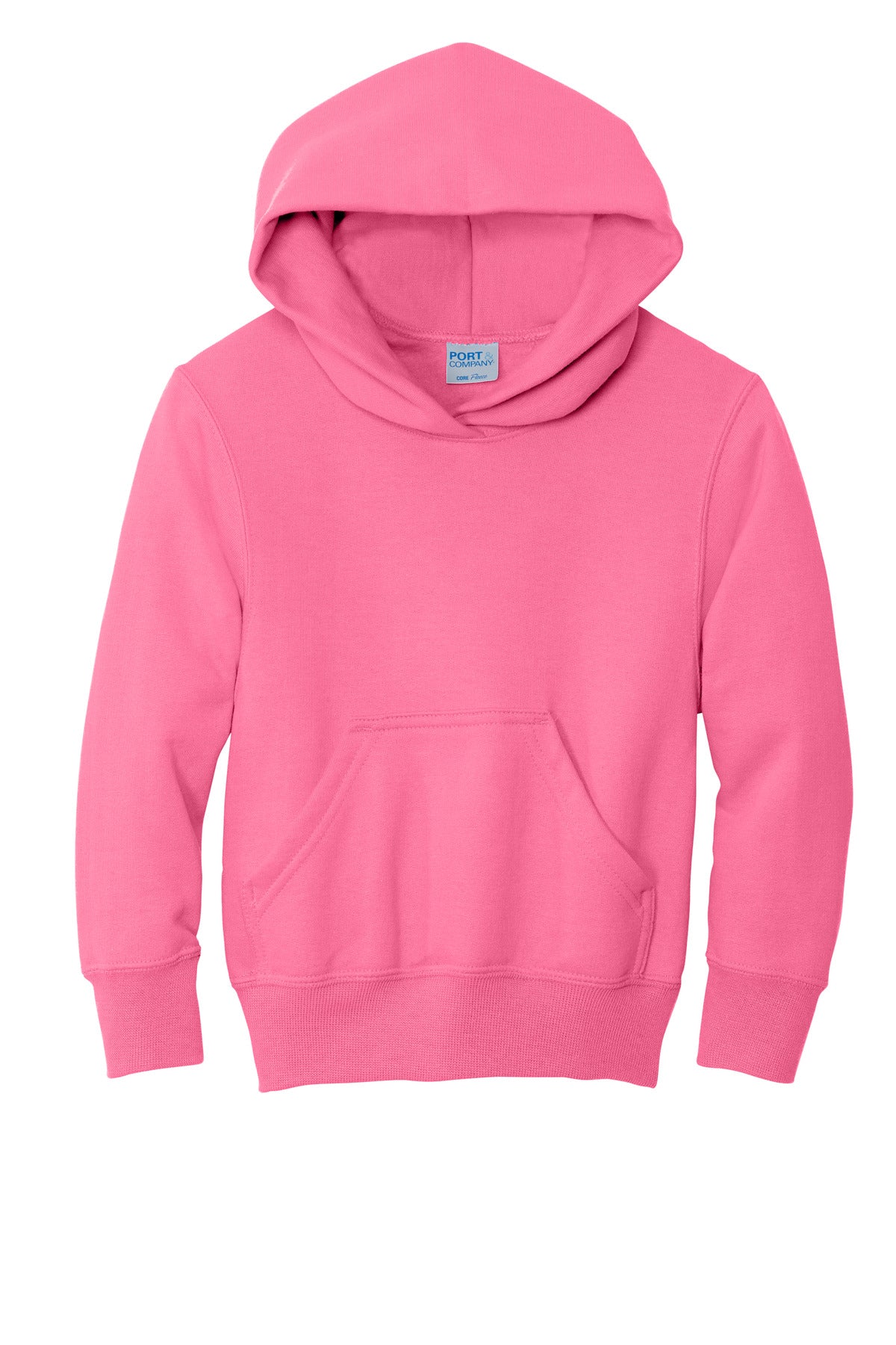 Port & Co Youth Core Fleece Pullover Hooded Sweatshirt.  PC90YH