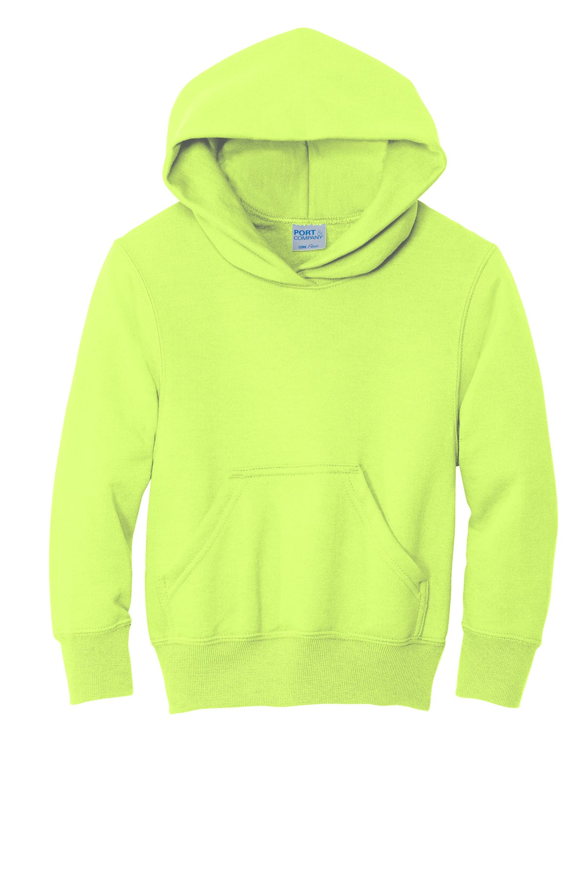 Port & Co Youth Core Fleece Pullover Hooded Sweatshirt.  PC90YH
