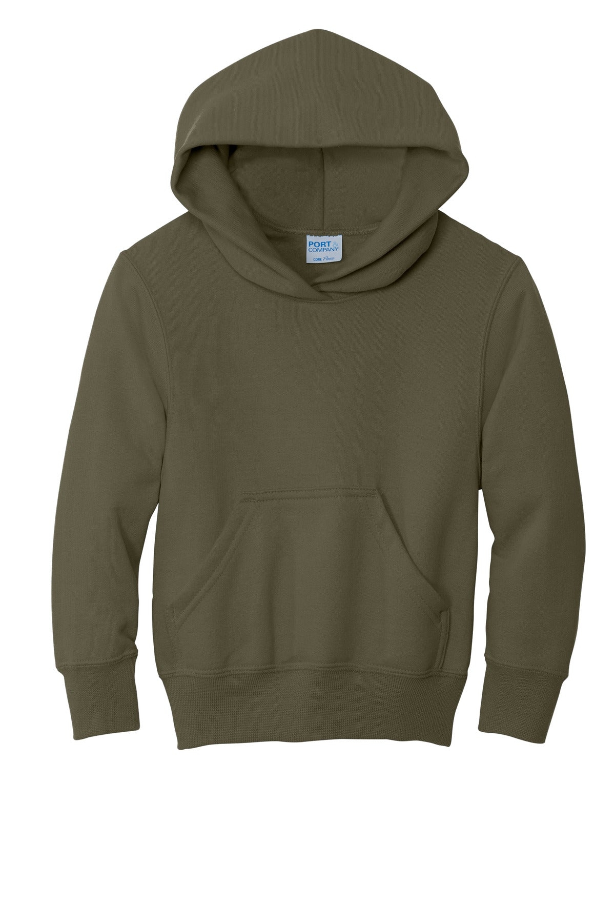 Port & Co Youth Core Fleece Pullover Hooded Sweatshirt.  PC90YH