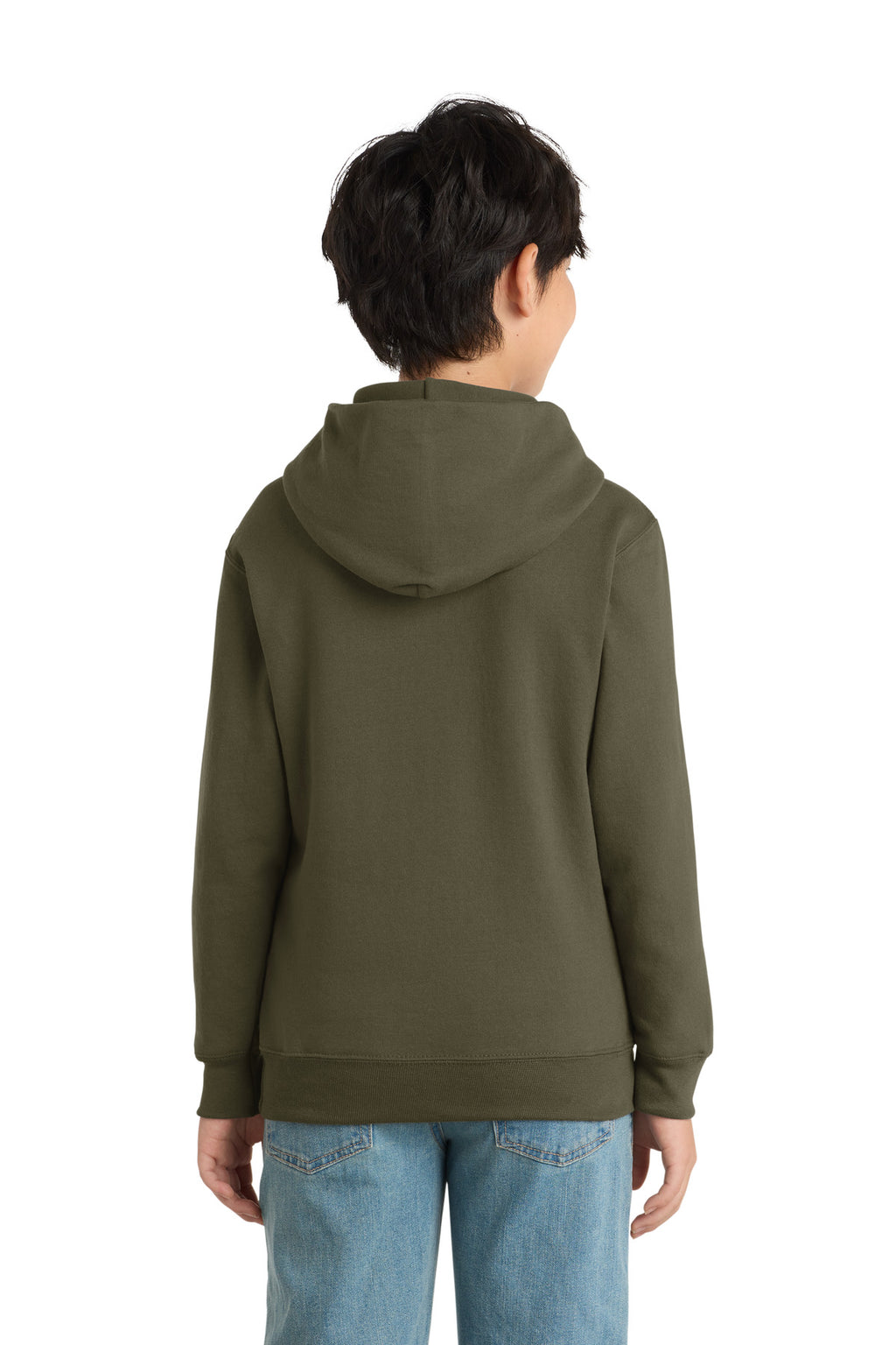 Port & Co Youth Core Fleece Pullover Hooded Sweatshirt.  PC90YH