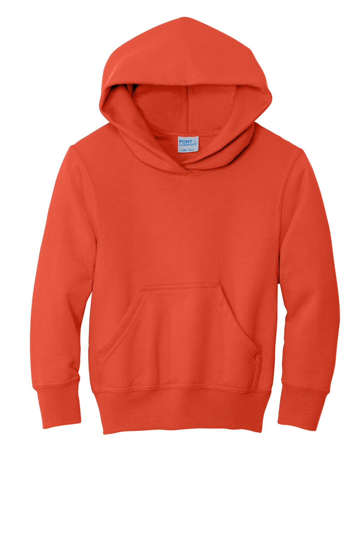 Port & Co Youth Core Fleece Pullover Hooded Sweatshirt.  PC90YH