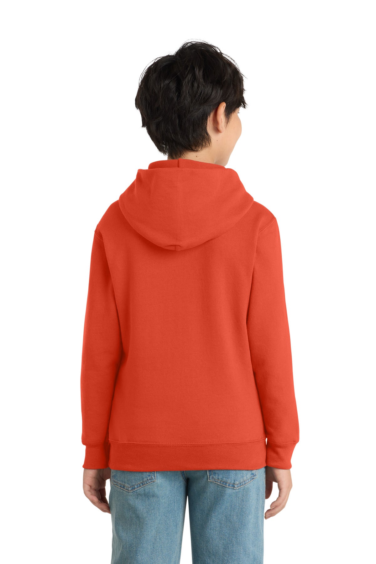 Port & Co Youth Core Fleece Pullover Hooded Sweatshirt.  PC90YH