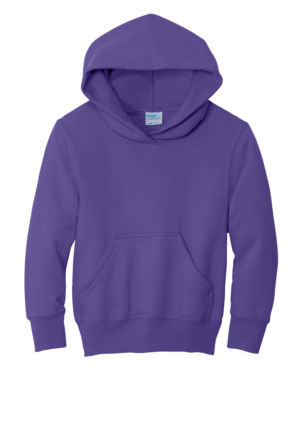Port & Co Youth Core Fleece Pullover Hooded Sweatshirt.  PC90YH
