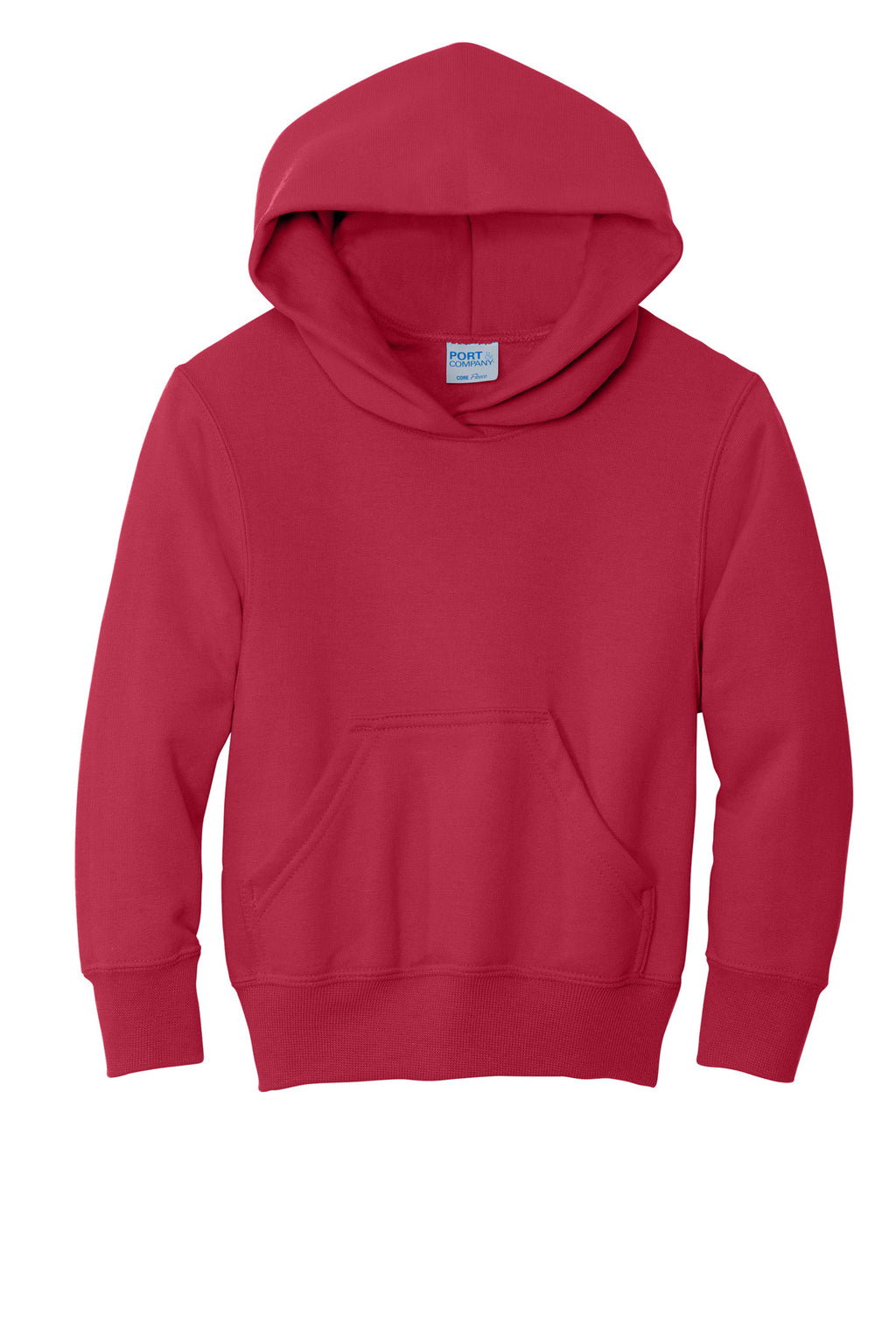 Port & Co Youth Core Fleece Pullover Hooded Sweatshirt.  PC90YH