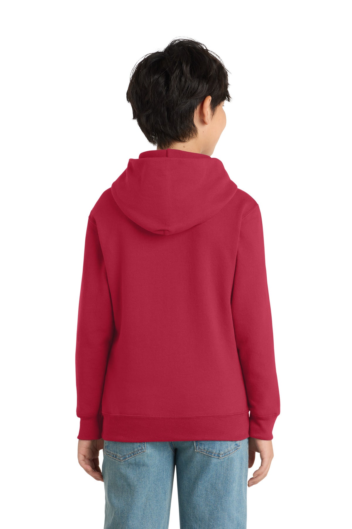 Port & Co Youth Core Fleece Pullover Hooded Sweatshirt.  PC90YH