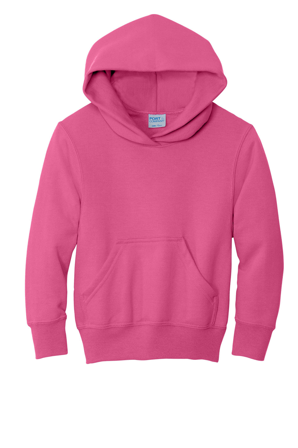 Port & Co Youth Core Fleece Pullover Hooded Sweatshirt.  PC90YH