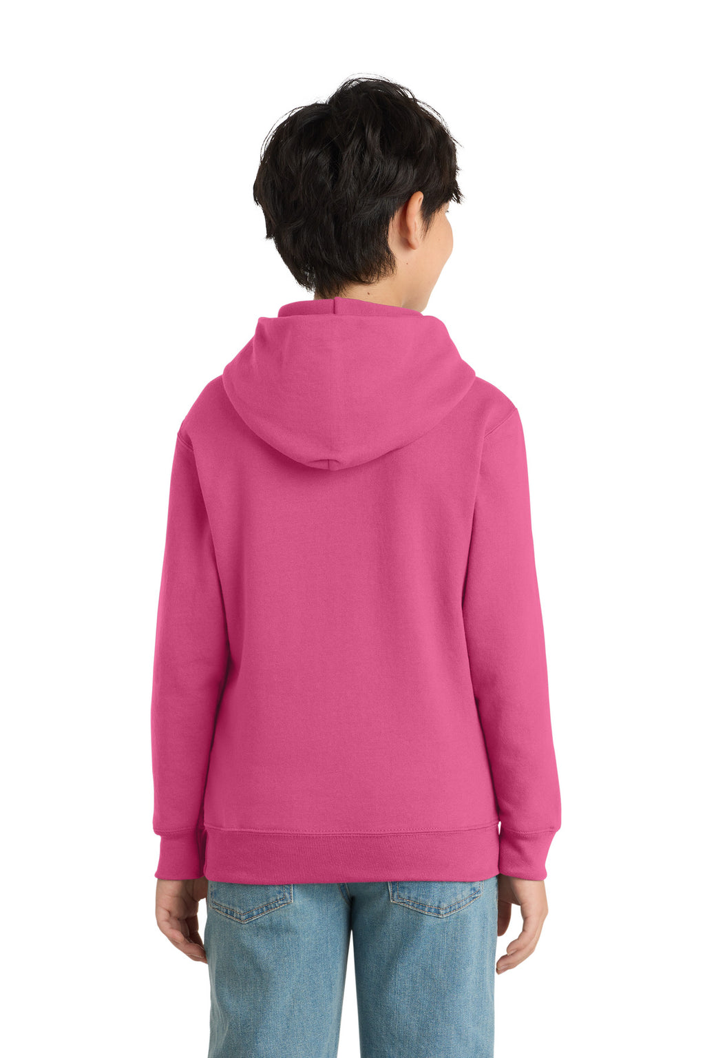 Port & Co Youth Core Fleece Pullover Hooded Sweatshirt.  PC90YH