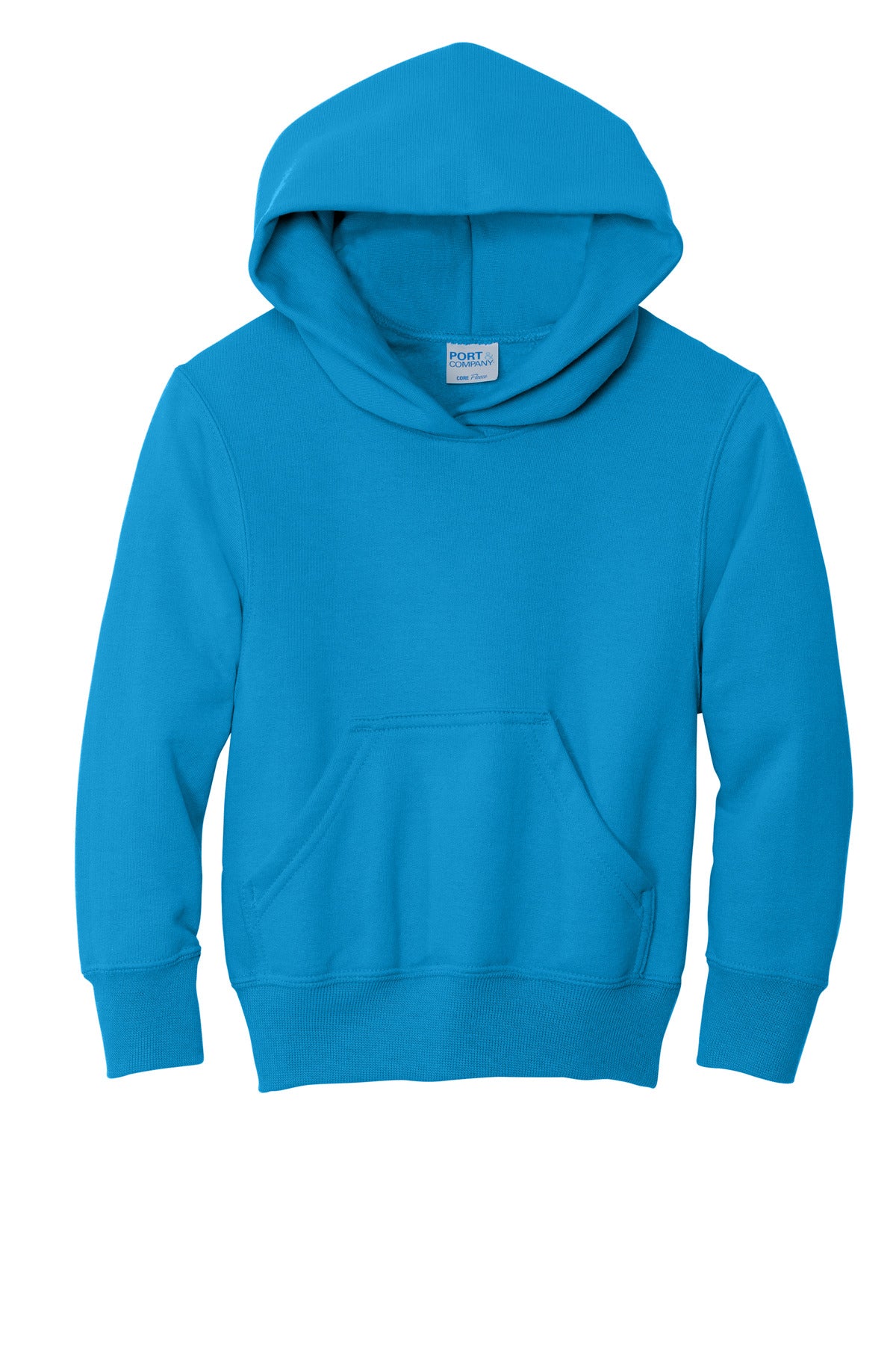 Port & Co Youth Core Fleece Pullover Hooded Sweatshirt.  PC90YH