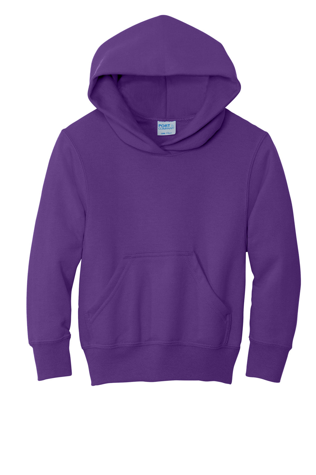 Port & Co Youth Core Fleece Pullover Hooded Sweatshirt.  PC90YH