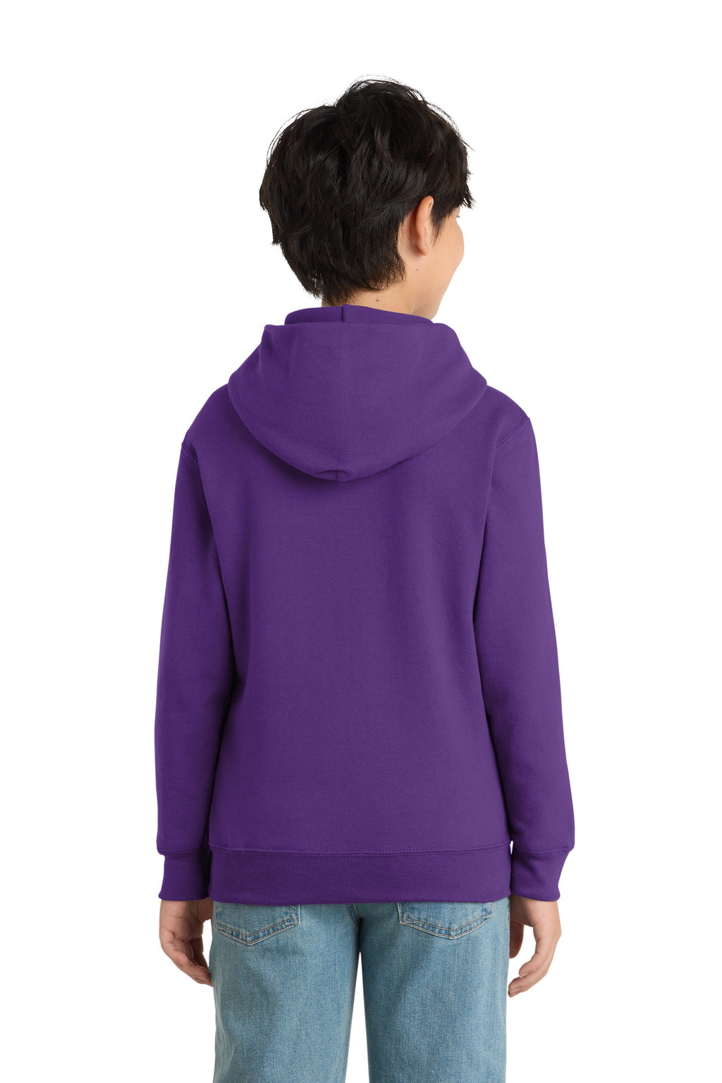 Port & Co Youth Core Fleece Pullover Hooded Sweatshirt.  PC90YH