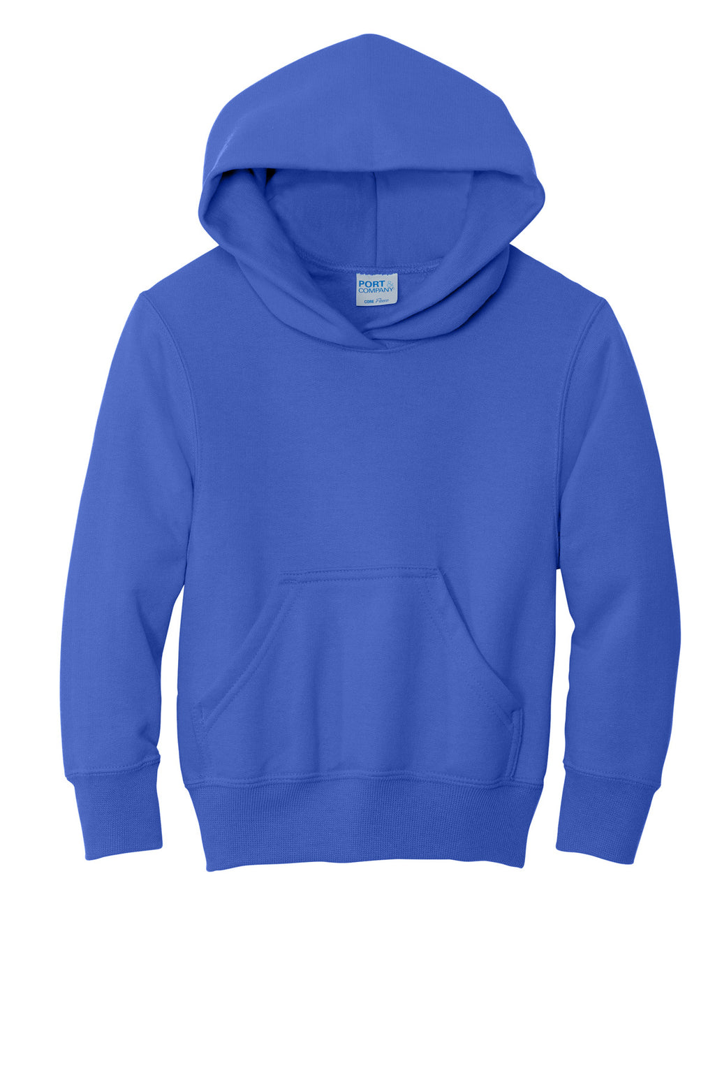 Port & Co Youth Core Fleece Pullover Hooded Sweatshirt.  PC90YH