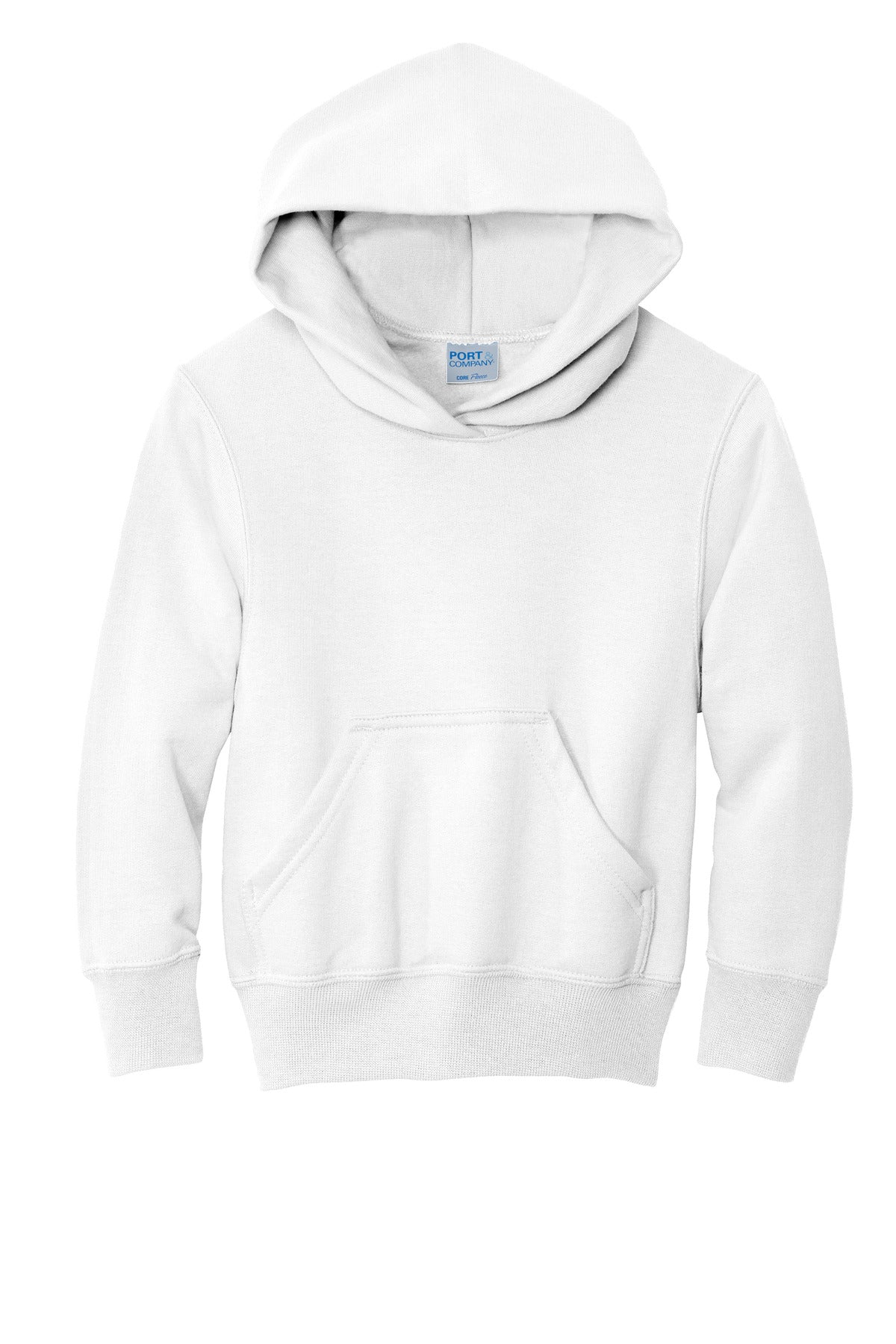 Port & Co Youth Core Fleece Pullover Hooded Sweatshirt.  PC90YH