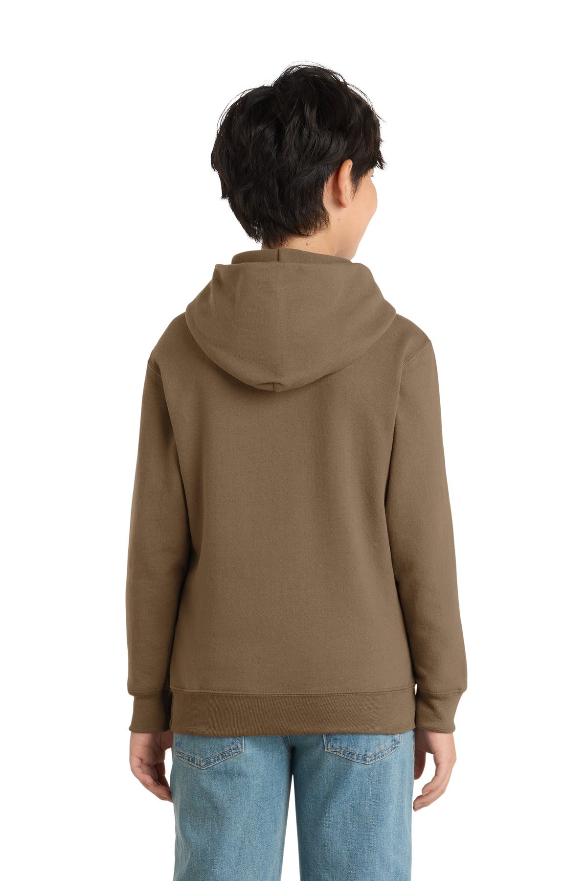 Port & Co Youth Core Fleece Pullover Hooded Sweatshirt.  PC90YH