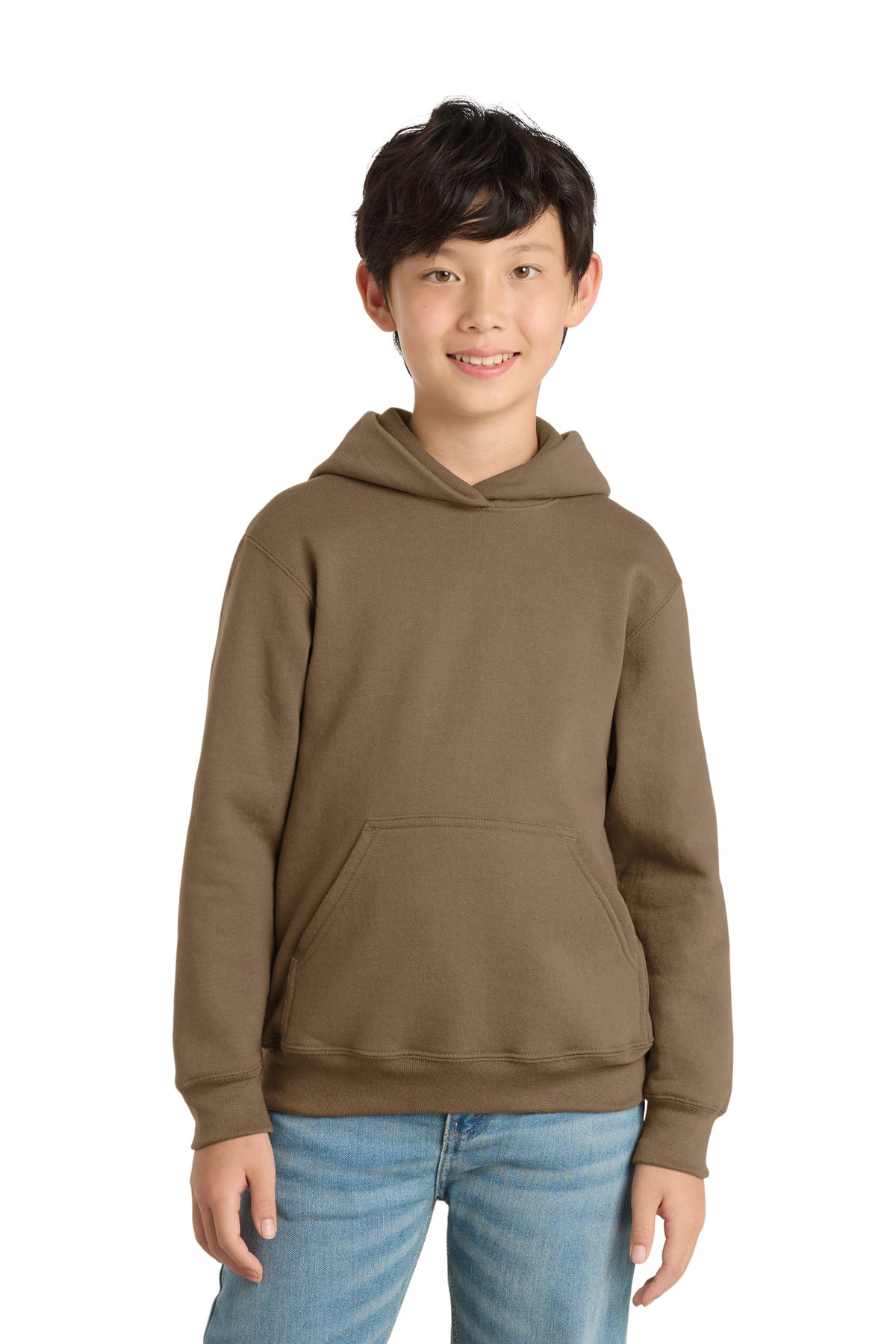 Port & Co Youth Core Fleece Pullover Hooded Sweatshirt.  PC90YH