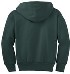 Port & Co Youth Core Fleece Full-Zip Hooded Sweatshirt.  PC90YZH