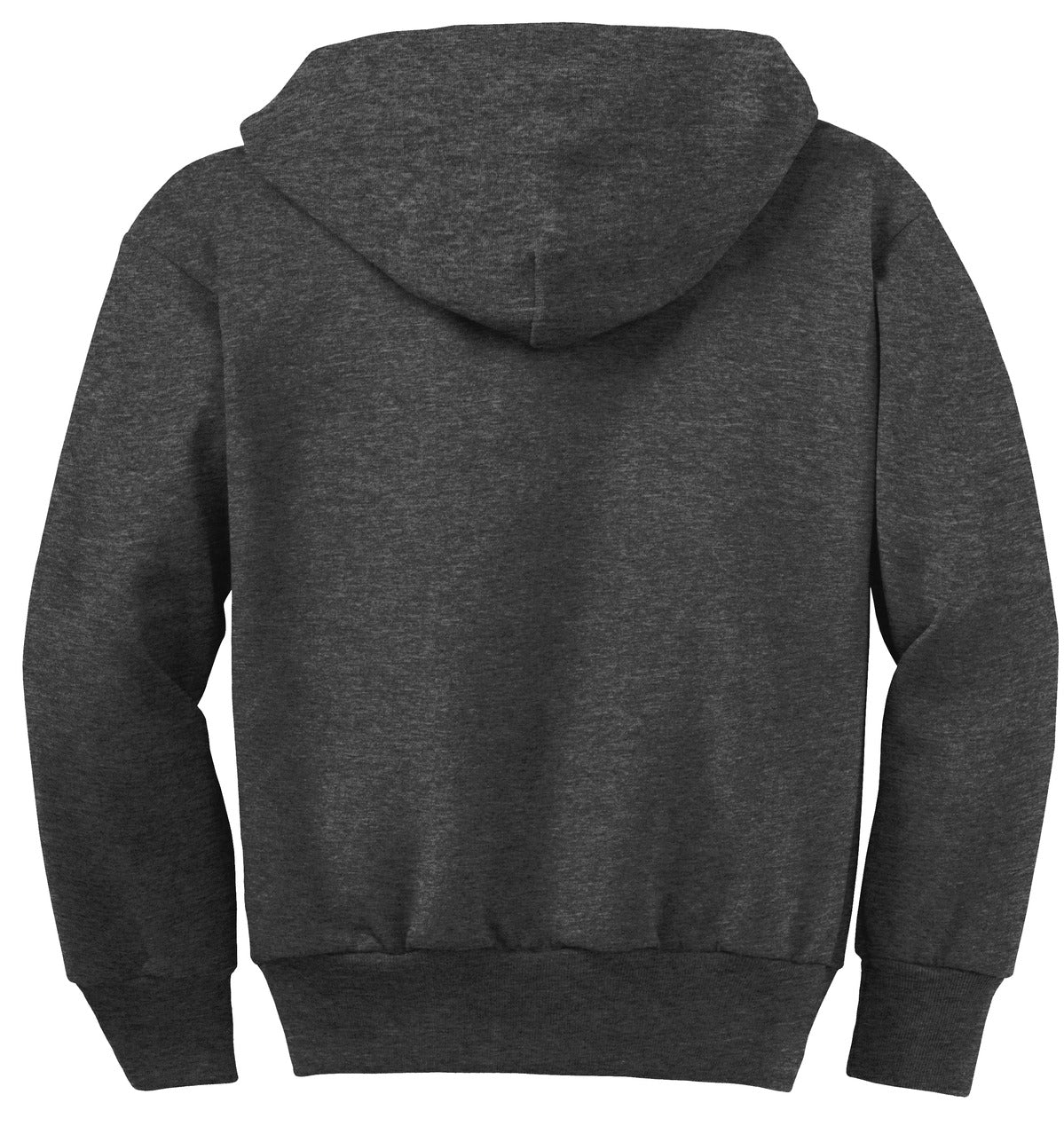 Port & Co Youth Core Fleece Full-Zip Hooded Sweatshirt.  PC90YZH