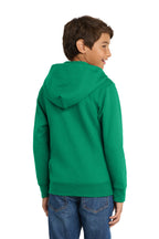 Port & Co Youth Core Fleece Full-Zip Hooded Sweatshirt.  PC90YZH