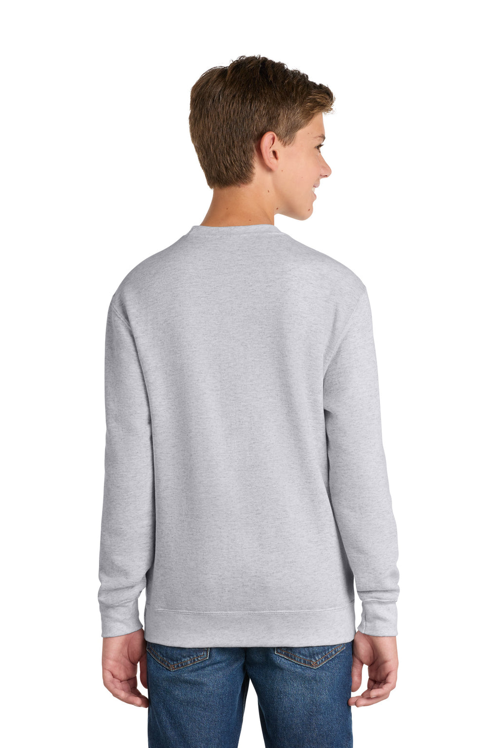 Port & Co Youth Core Fleece Crewneck Sweatshirt.  PC90Y