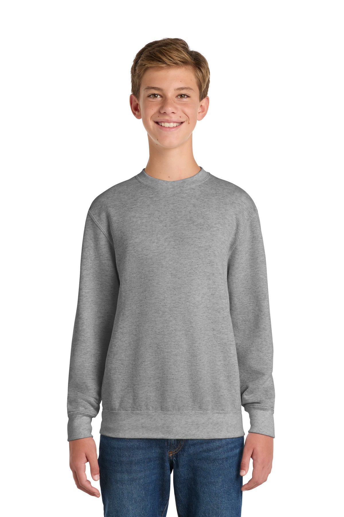 Port & Co Youth Core Fleece Crewneck Sweatshirt.  PC90Y