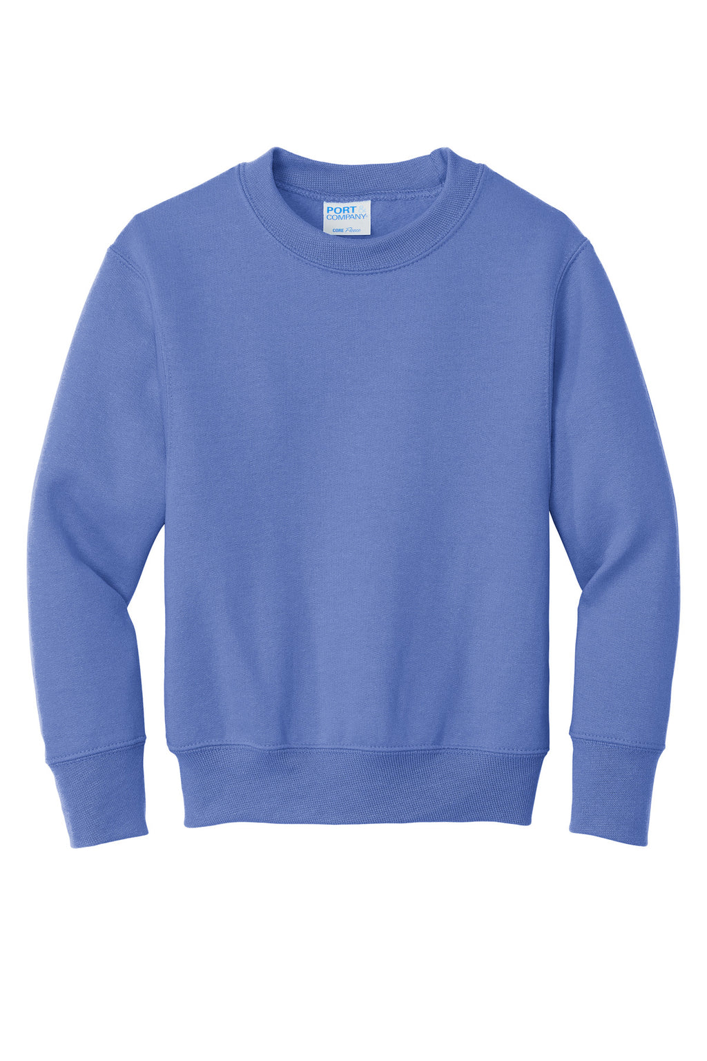 Port & Co Youth Core Fleece Crewneck Sweatshirt.  PC90Y