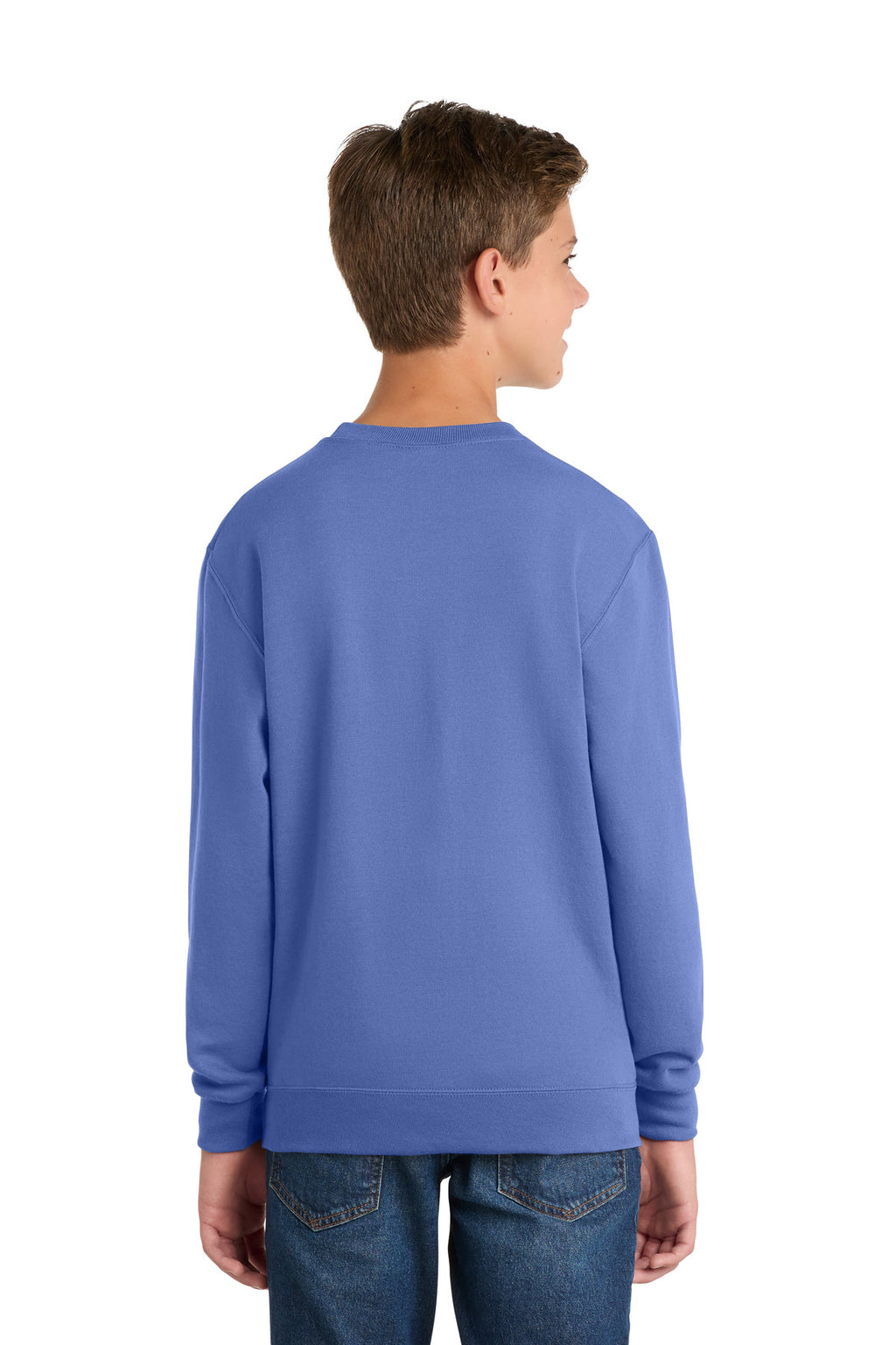 Port & Co Youth Core Fleece Crewneck Sweatshirt.  PC90Y