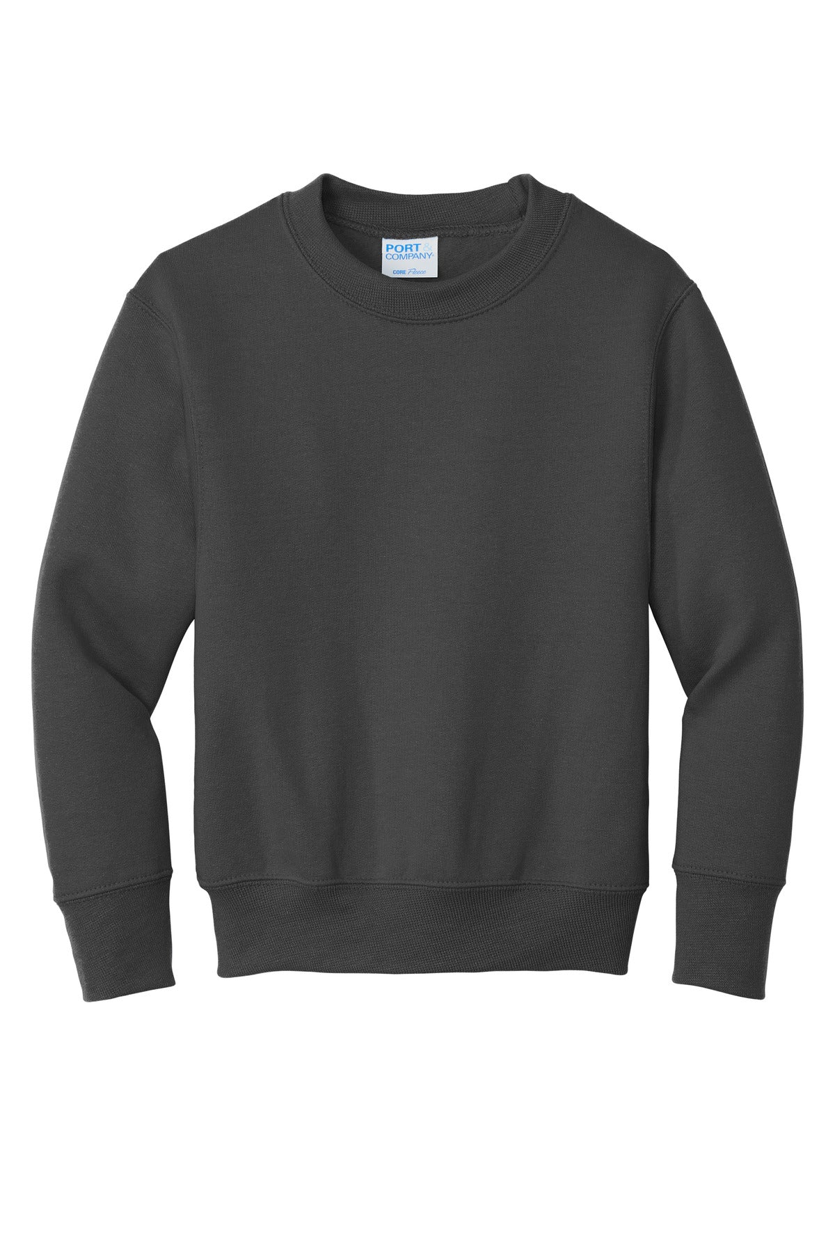 Port & Co Youth Core Fleece Crewneck Sweatshirt.  PC90Y