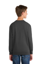 Port & Co Youth Core Fleece Crewneck Sweatshirt.  PC90Y