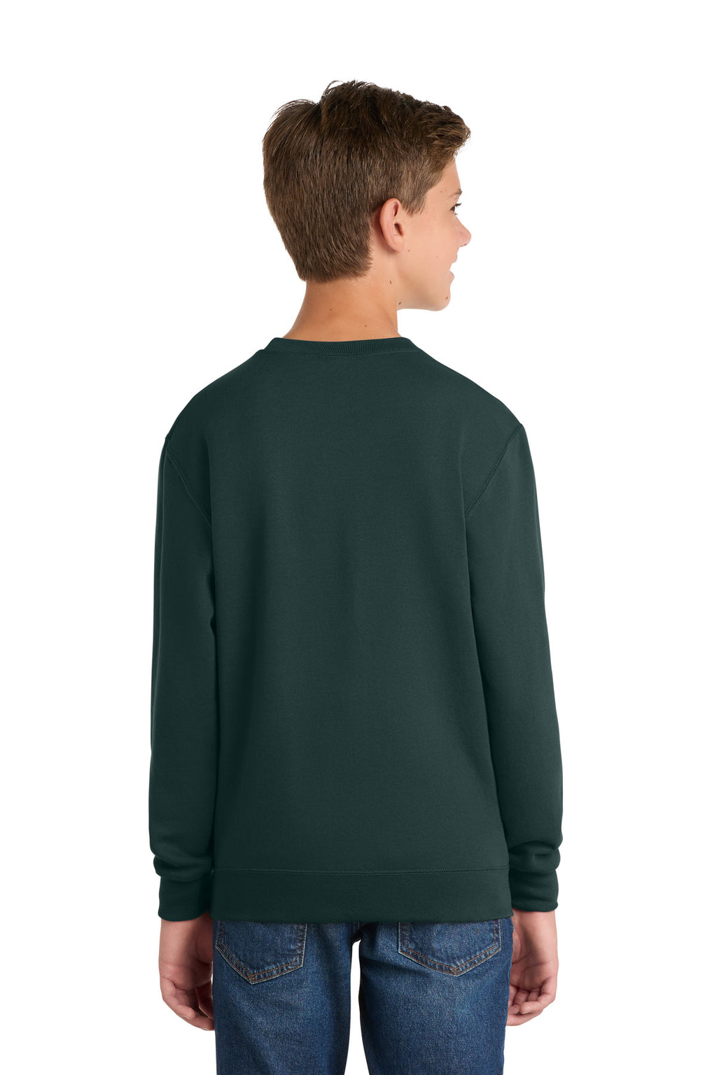 Port & Co Youth Core Fleece Crewneck Sweatshirt.  PC90Y