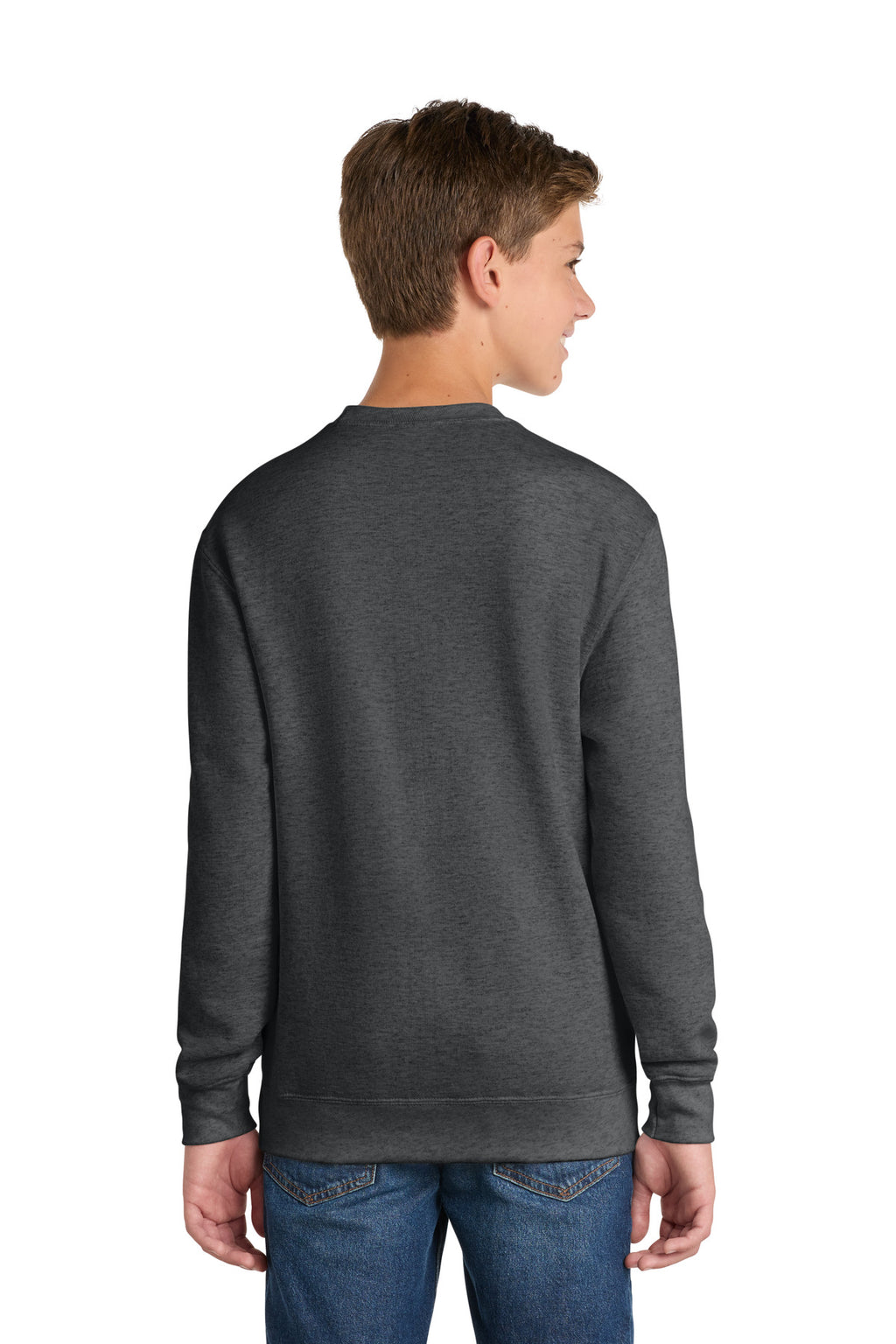 Port & Co Youth Core Fleece Crewneck Sweatshirt.  PC90Y