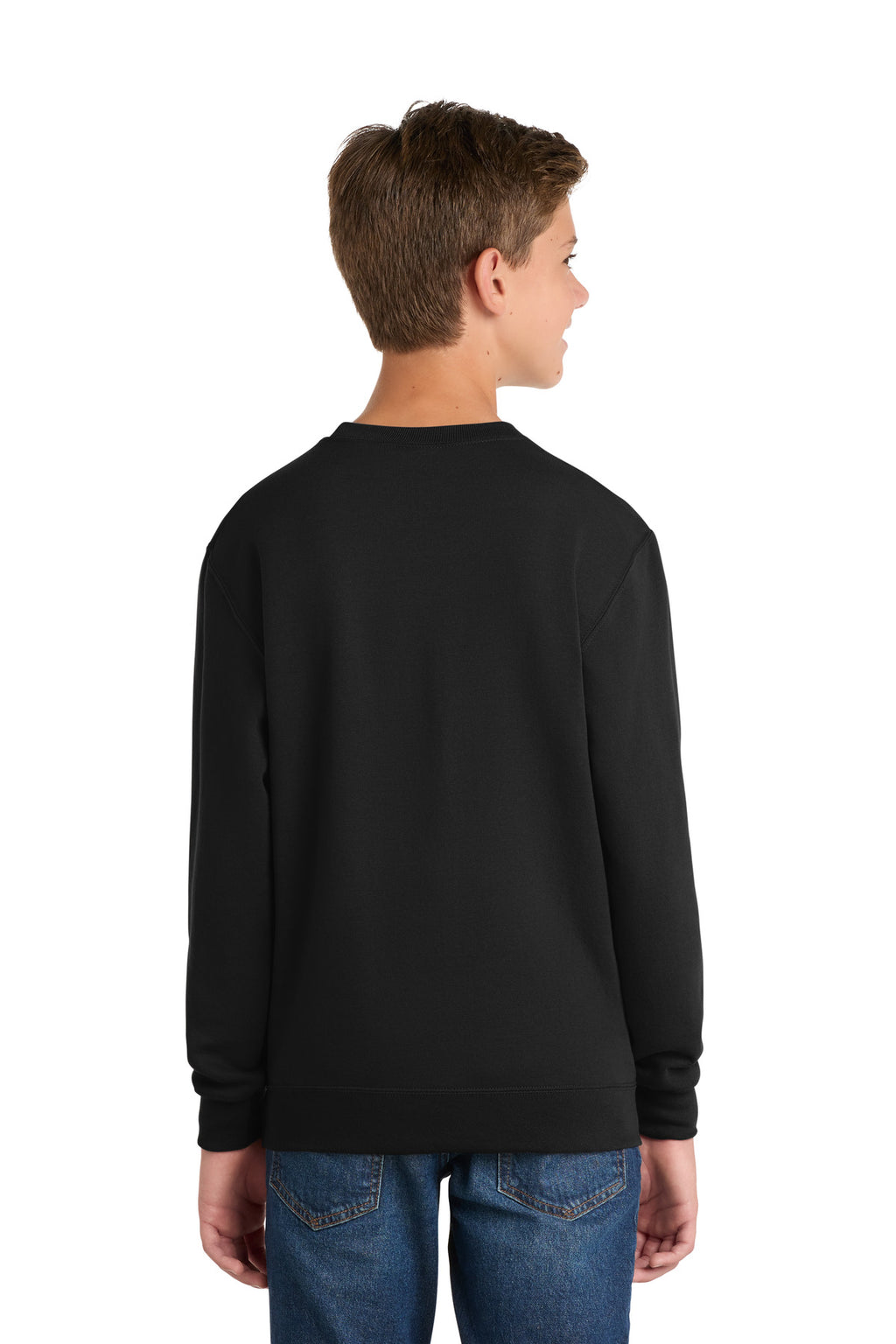 Port & Co Youth Core Fleece Crewneck Sweatshirt.  PC90Y