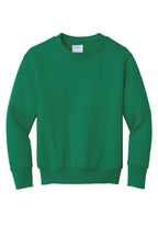 Port & Co Youth Core Fleece Crewneck Sweatshirt.  PC90Y
