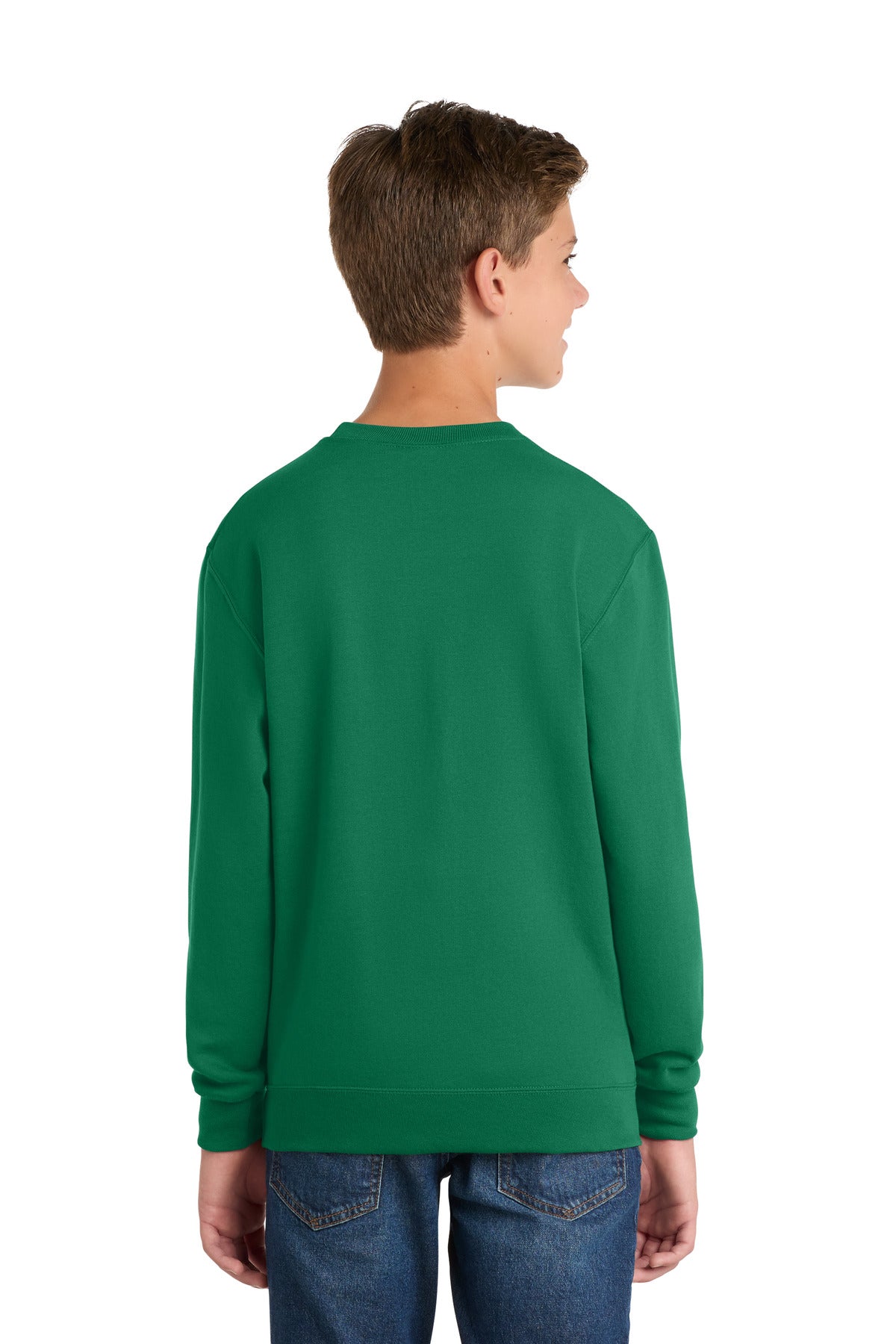 Port & Co Youth Core Fleece Crewneck Sweatshirt.  PC90Y