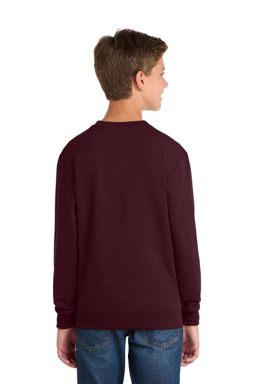 Port & Co Youth Core Fleece Crewneck Sweatshirt.  PC90Y