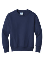 Port & Co Youth Core Fleece Crewneck Sweatshirt.  PC90Y