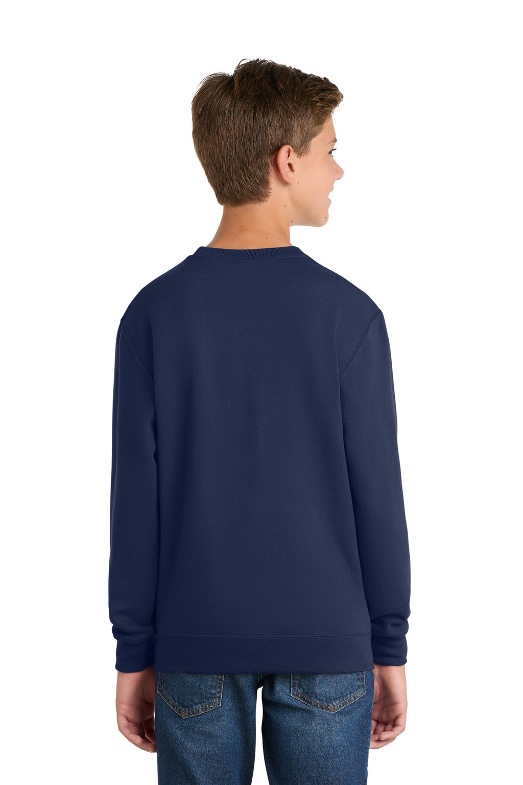 Port & Co Youth Core Fleece Crewneck Sweatshirt.  PC90Y