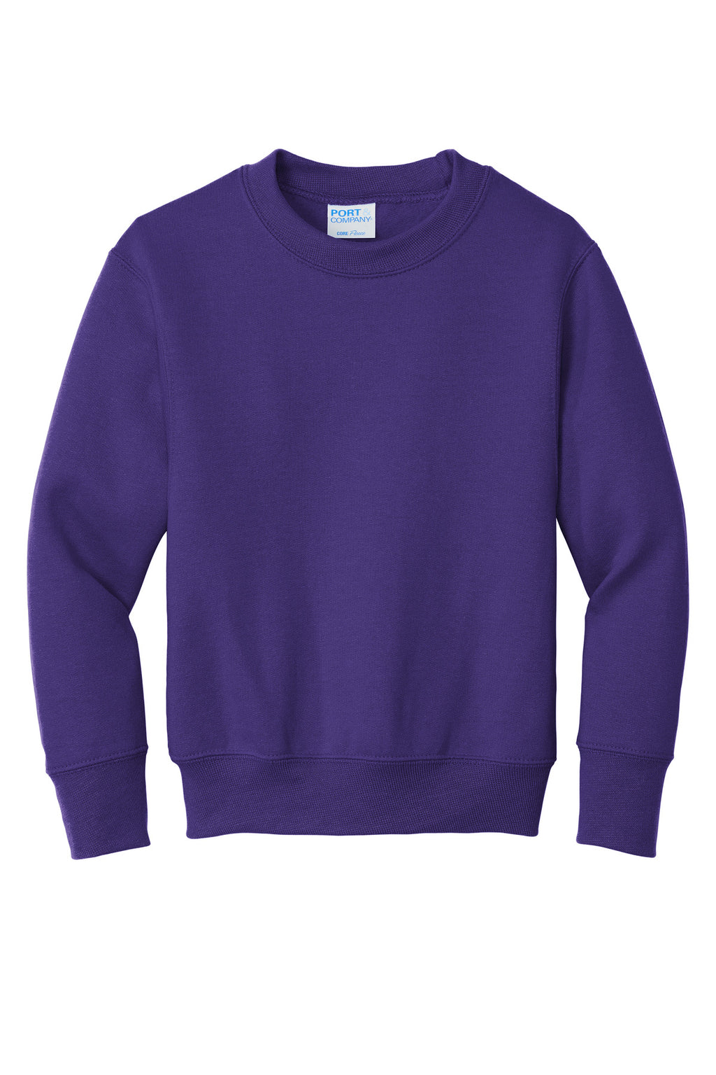 Port & Co Youth Core Fleece Crewneck Sweatshirt.  PC90Y