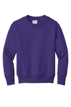 Port & Co Youth Core Fleece Crewneck Sweatshirt.  PC90Y