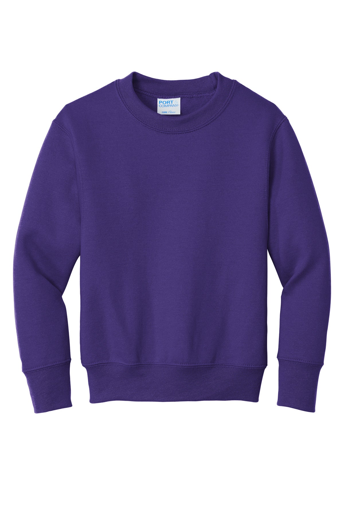 Port & Co Youth Core Fleece Crewneck Sweatshirt.  PC90Y