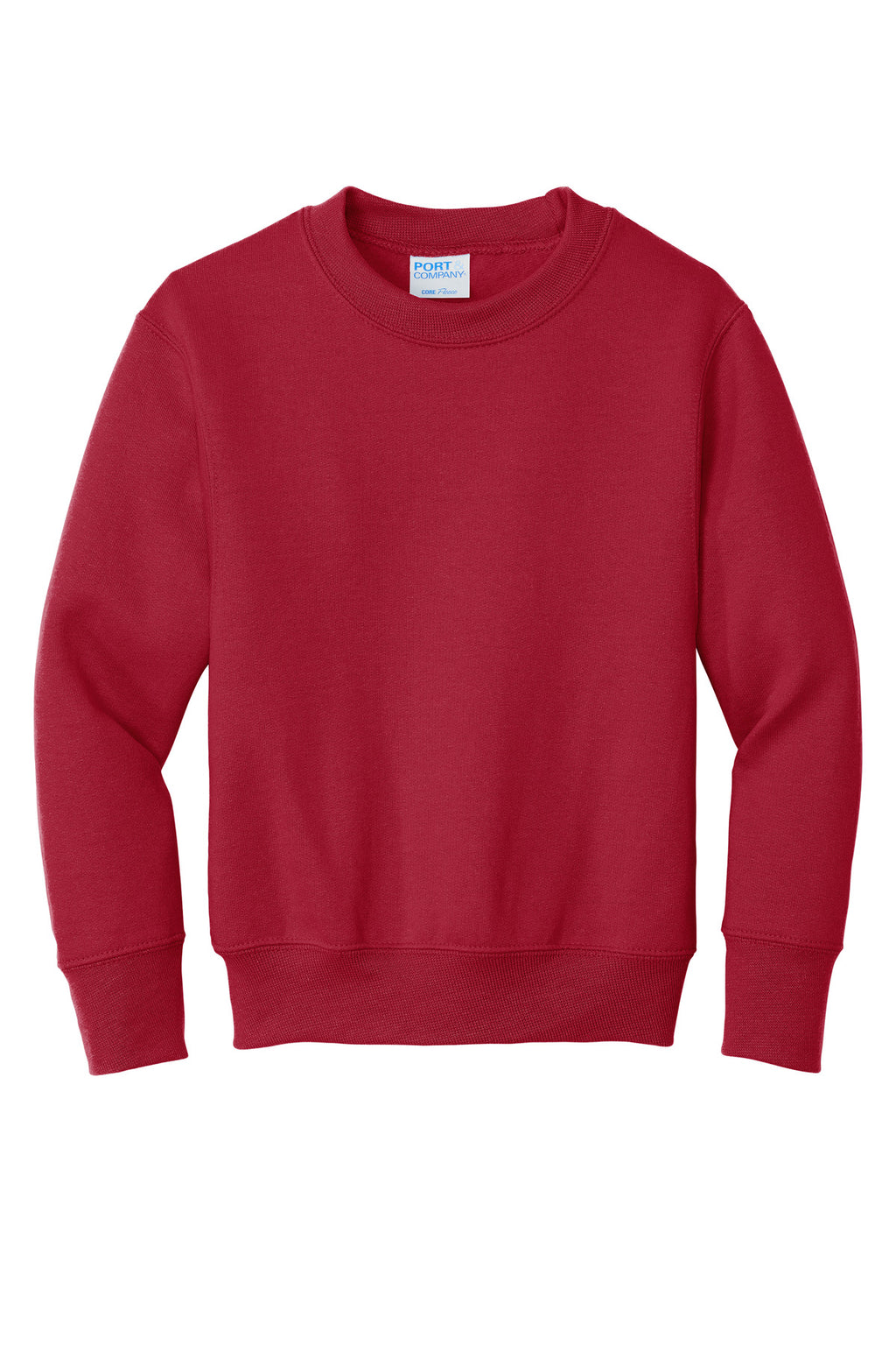 Port & Co Youth Core Fleece Crewneck Sweatshirt.  PC90Y