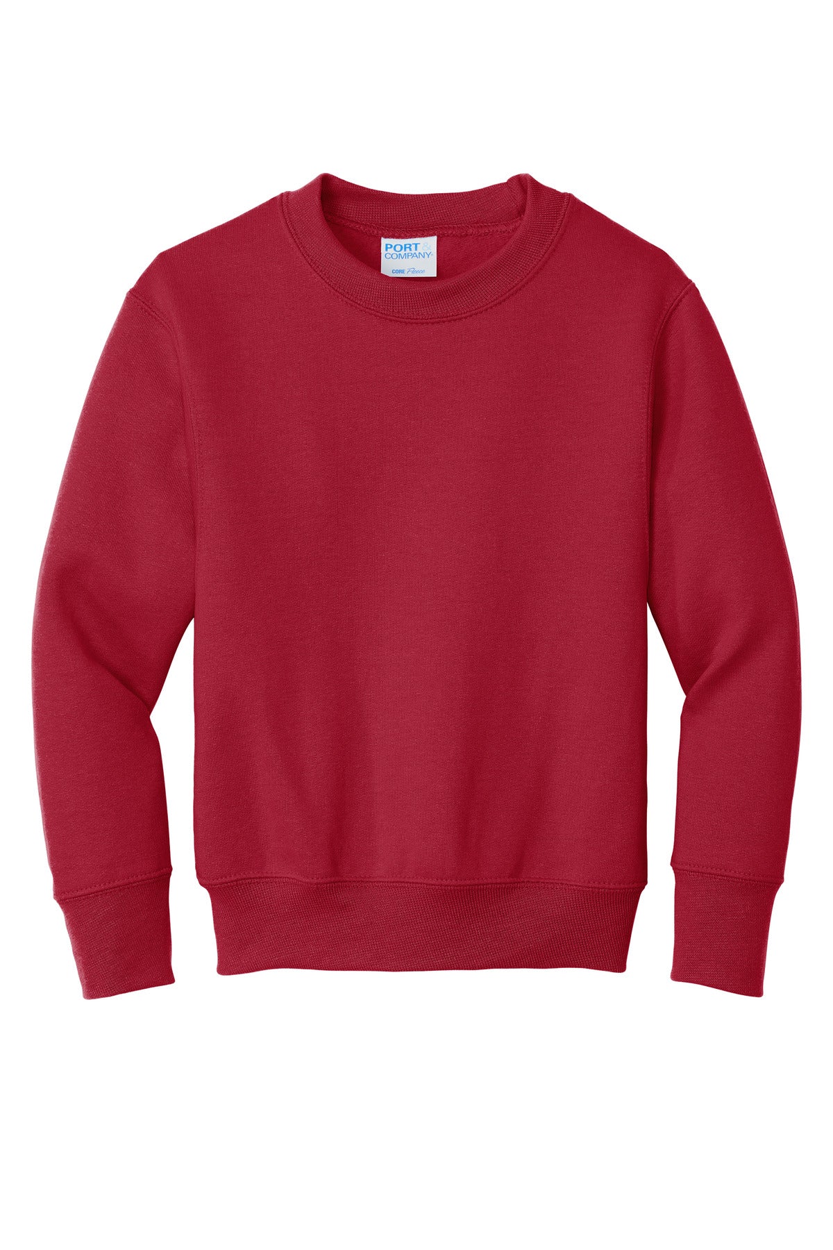 Port & Co Youth Core Fleece Crewneck Sweatshirt.  PC90Y