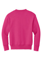 Port & Co Youth Core Fleece Crewneck Sweatshirt.  PC90Y