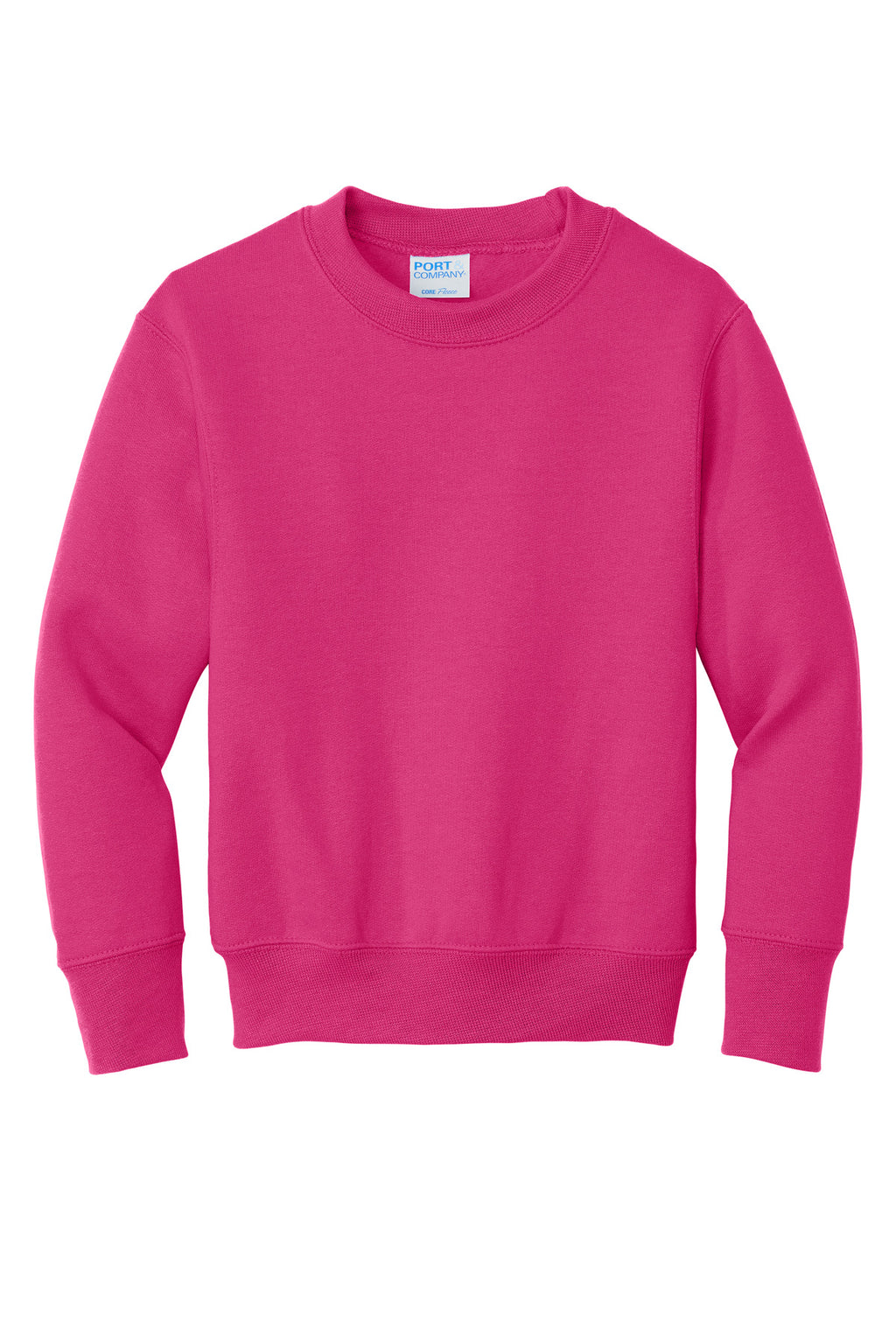 Port & Co Youth Core Fleece Crewneck Sweatshirt.  PC90Y